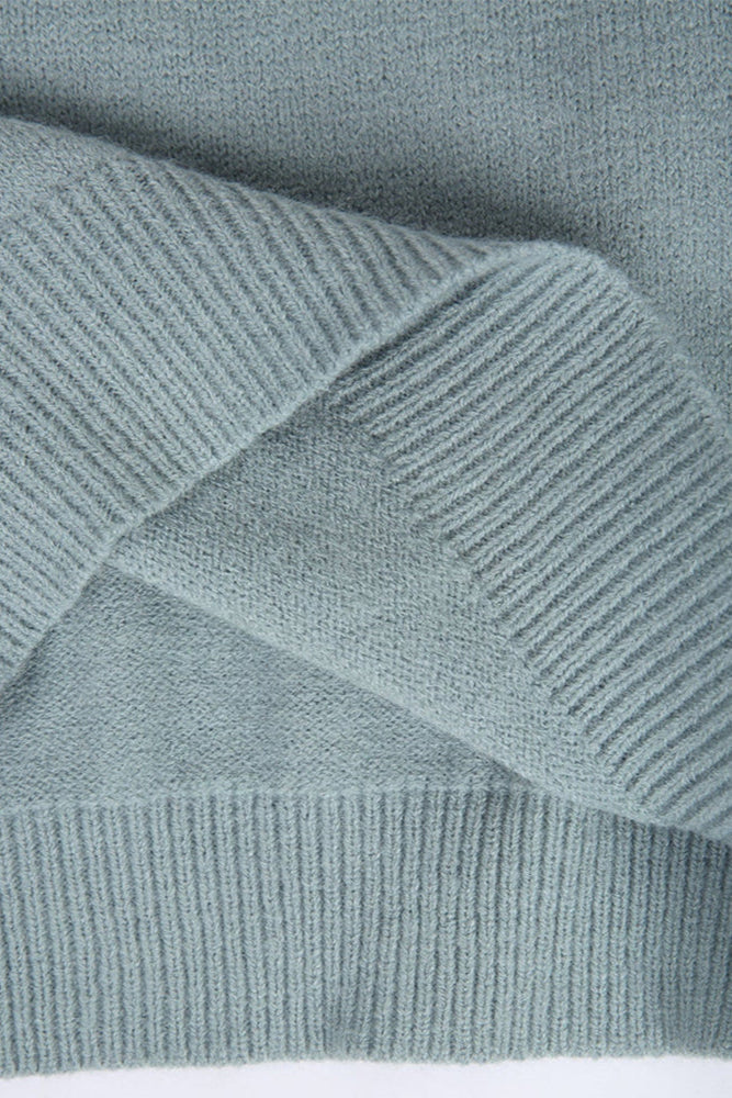 Maria Jersey de Cuello Redondo Texturizado