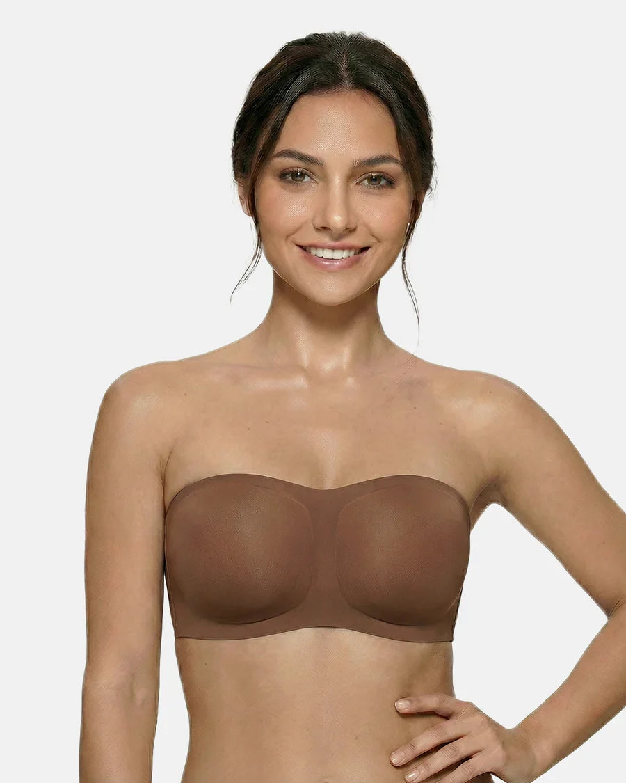 Sujetador invisible sin tirantes de pielmolde Veyro Moda, con diseño sin costuras y sin aros para comodidad y discreción.