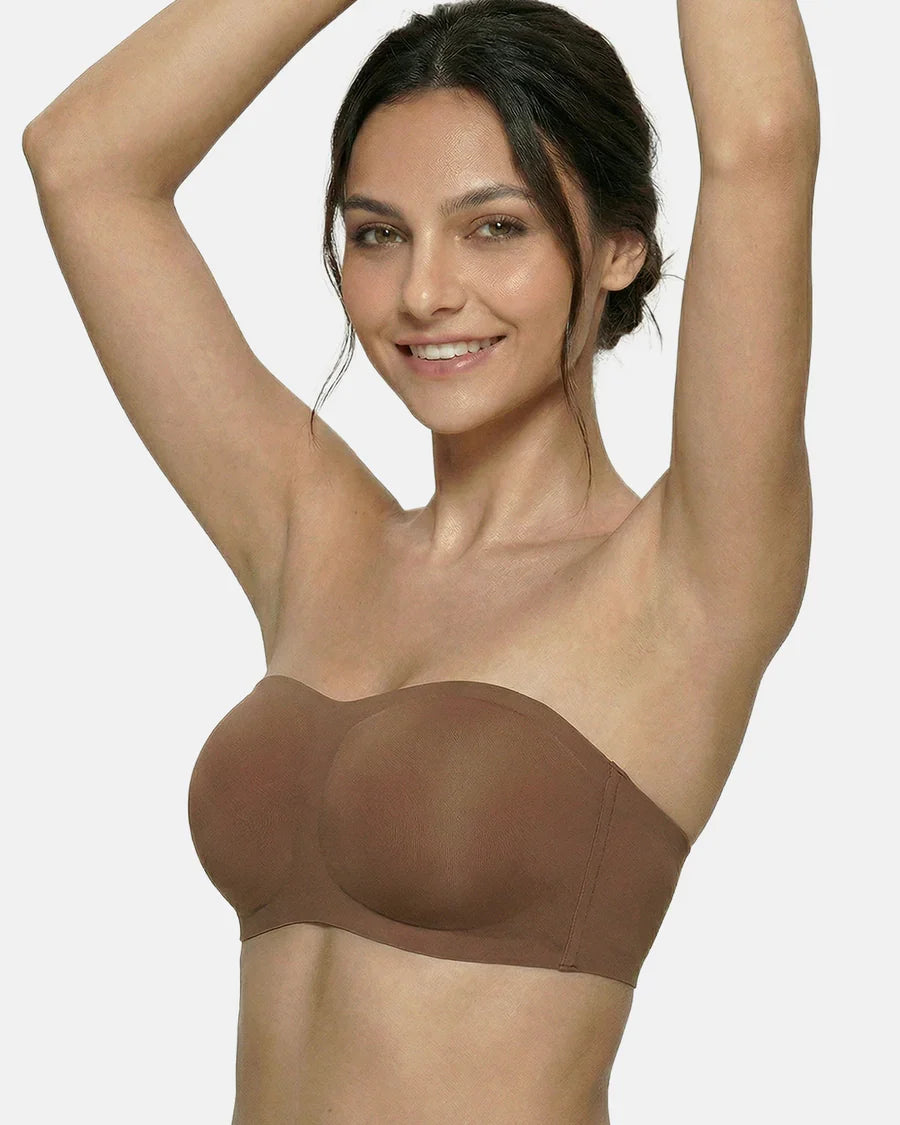 Sujetador invisible sin tirantes de pielmolde de Veyro Moda, sin costuras y diseño discreto para usar con prendas strapless.