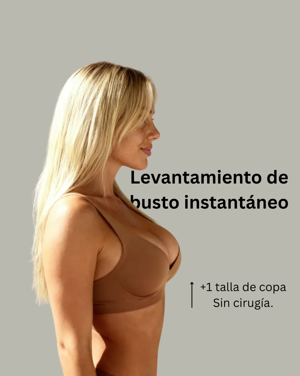 Sujetador de gelatina Veyro Madrid, moldeador invisible, con detalles en la copa y diseño sin costuras, visible en la imagen.