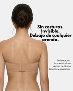 Sujetador invisible sin tirantes de pielmolde Veyro Moda, con diseño discreto y sin costuras para usar con ropa sin mangas.