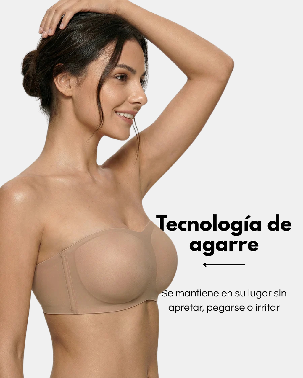 Sujetador invisible sin tirantes de pielmolde Veyro Moda, sin costuras y discreto para un acabado sin marcas en la piel.