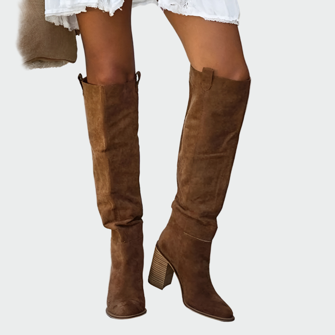 Daniela Botas Ortopédicas De Cuero Hasta La Rodilla Elegantes