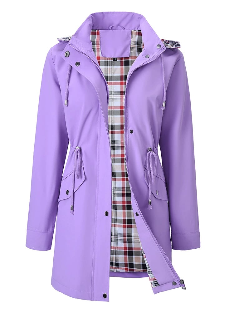 Chaqueta elegante, ligera e impermeable para mujer
