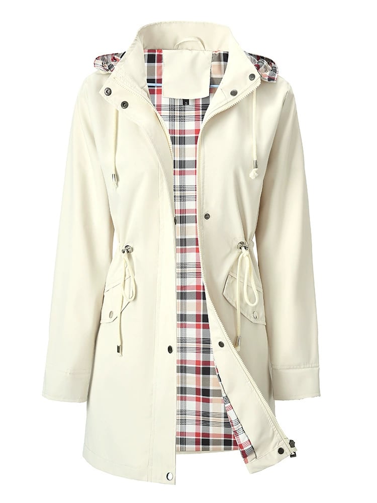 Chaqueta elegante, ligera e impermeable para mujer
