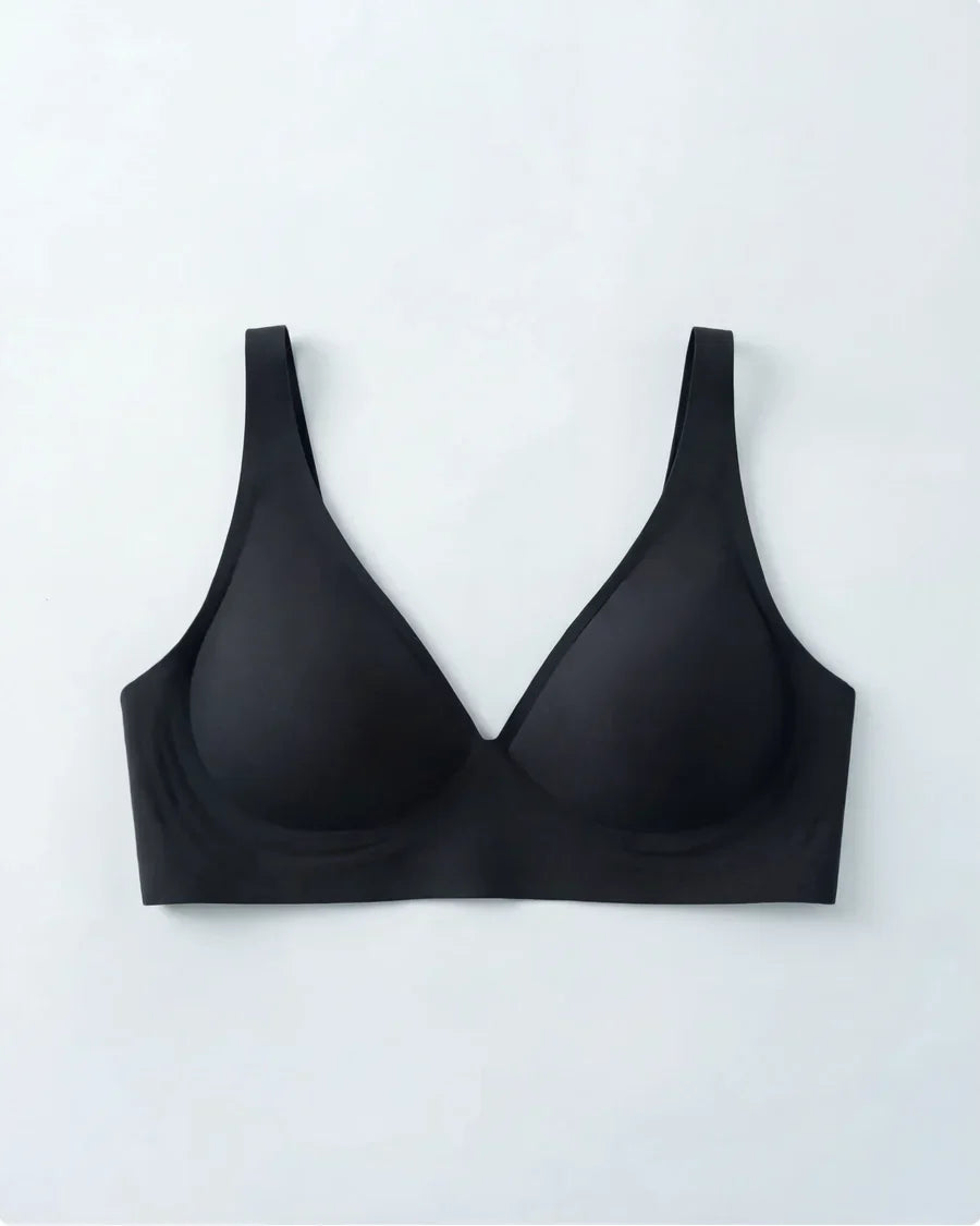 Sujetador de gelatina Veyro Madrid en negro, moldeador invisible con diseño ajustado para realzar la figura.