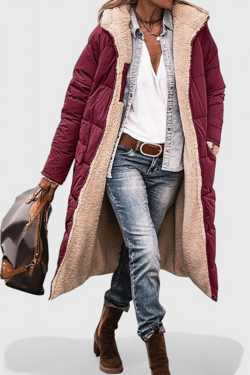 Abrigo suave y acolchado Veyro Madrid en color blanco, con diseño cómodo y moderno para invierno.