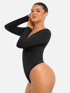 Body suit moldeador de manga larga Feelingirl de Veyro Madrid, prenda sin costuras con control de abdomen y diseño ajustado.