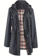 Chaqueta elegante, ligera e impermeable para mujer