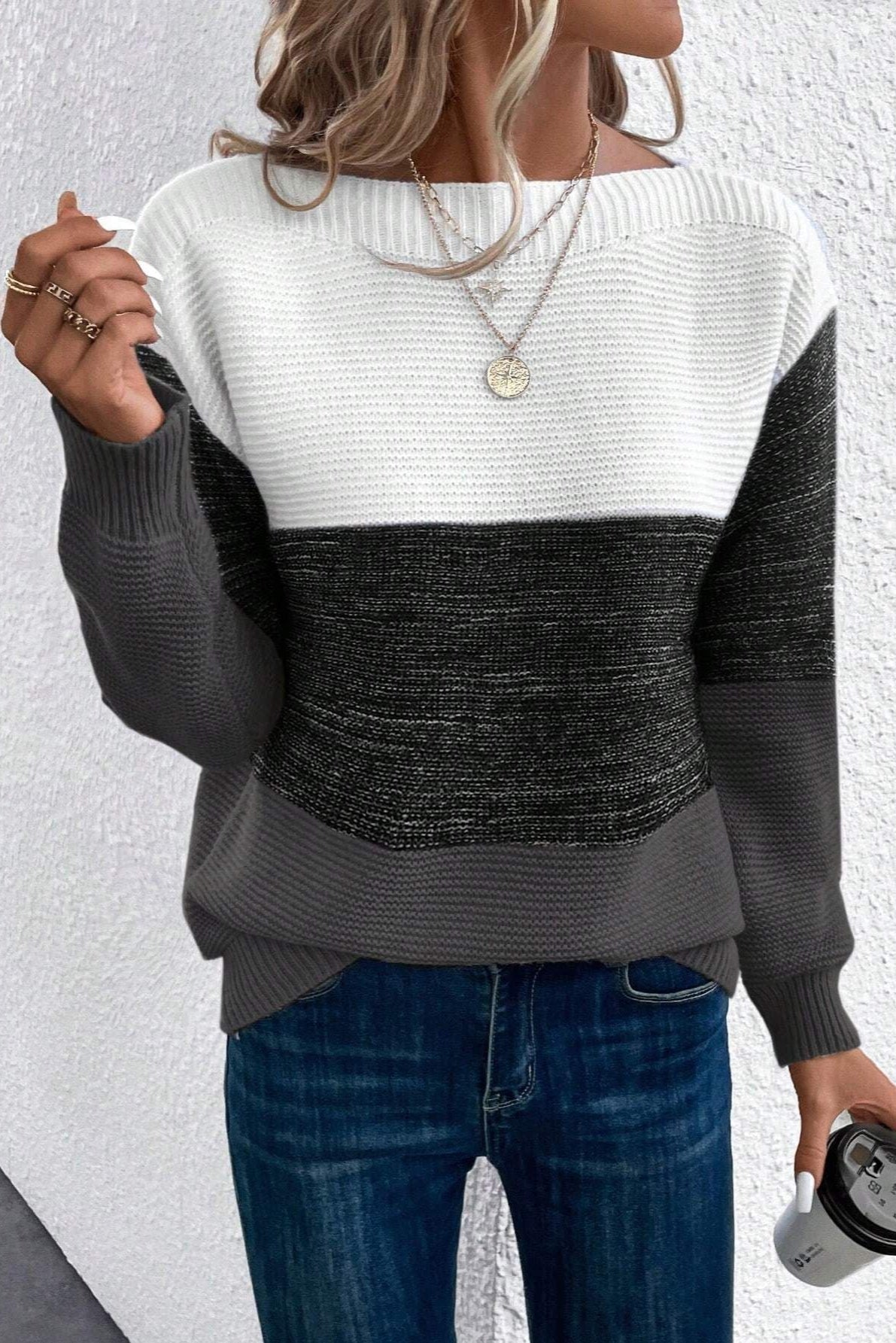 Elora Jersey de Mezcla de Lana con Toque Suave