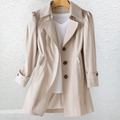 Claudia Abrigo Vintage Elegante con Botones