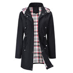 Chaqueta elegante, ligera e impermeable para mujer