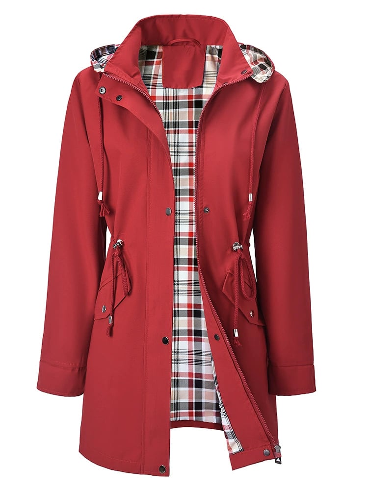 Chaqueta elegante, ligera e impermeable para mujer