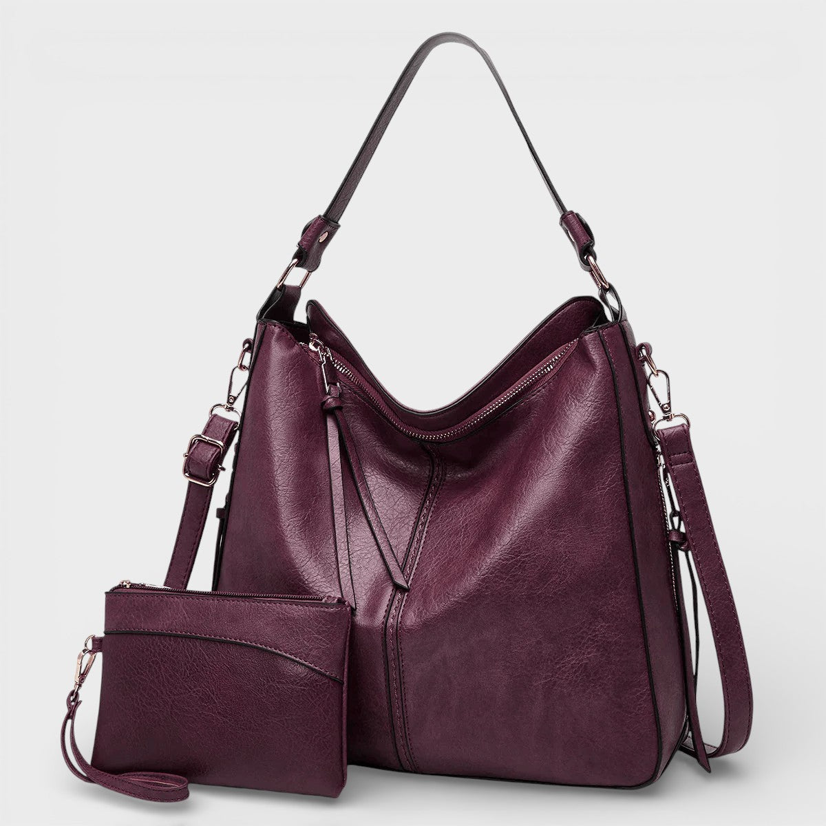 Bolso de piel vintage Paula de Veyro Madrid, bolso tipo tote en cuero envejecido con acabado artesanal y detalles elegantes.
