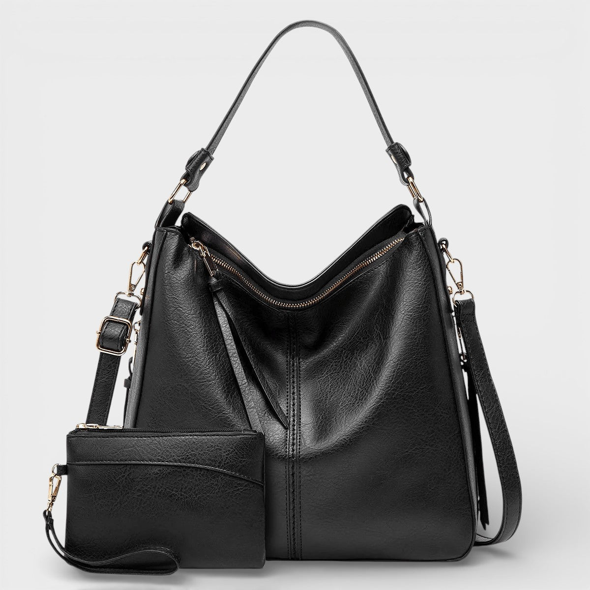 Bolso de piel vintage Veyro Madrid, bolso tipo bandolera con acabado en cuero envejecido y detalles clásicos.