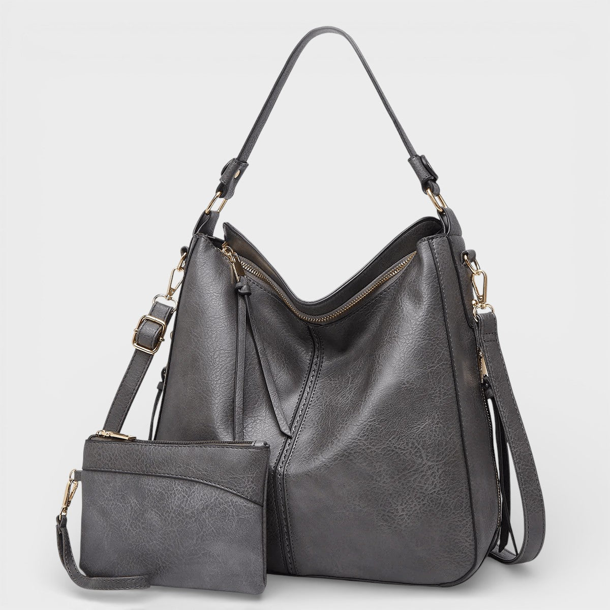 Bolso de piel vintage Paula de Veyro Madrid, elegante bolso de mano con acabado clásico y detalles en piel suave.
