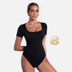 Cuerpo moldeador de manga corta Veyro Madrid, ajustado y transpirable, diseñado para realzar la figura y comodidad.