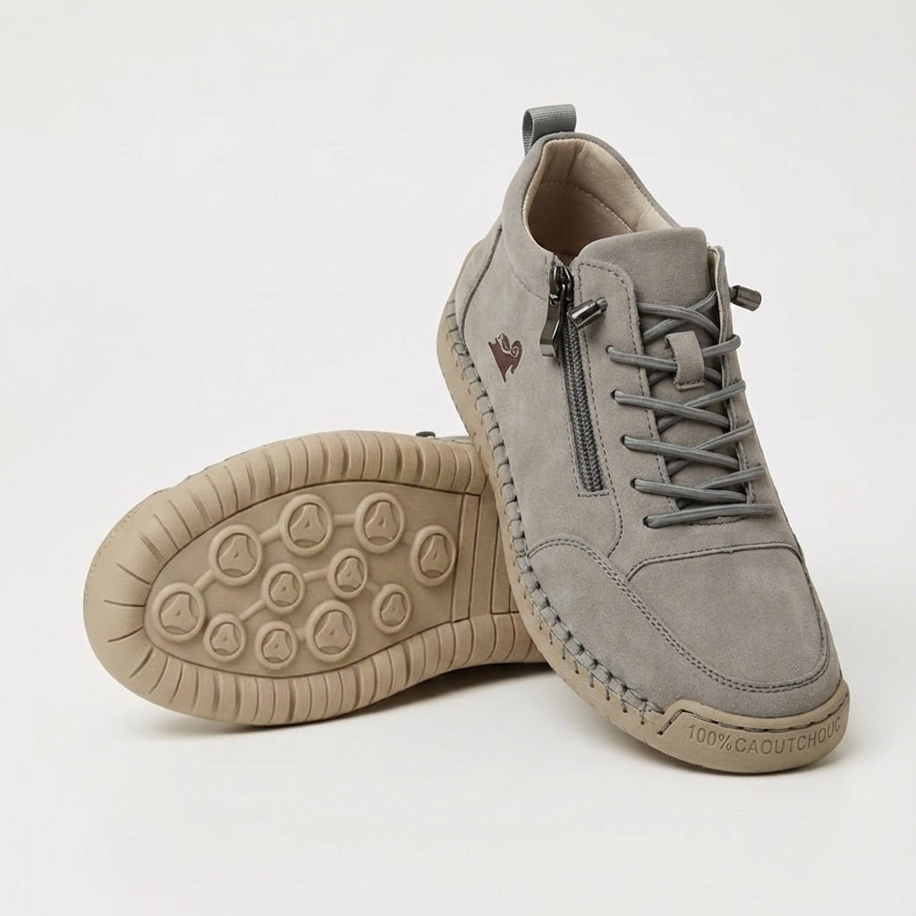 Zapatillas ortopédicas Mila de Veyro Madrid con cremallera, diseño cómodo y soporte adecuado para el bienestar del pie.